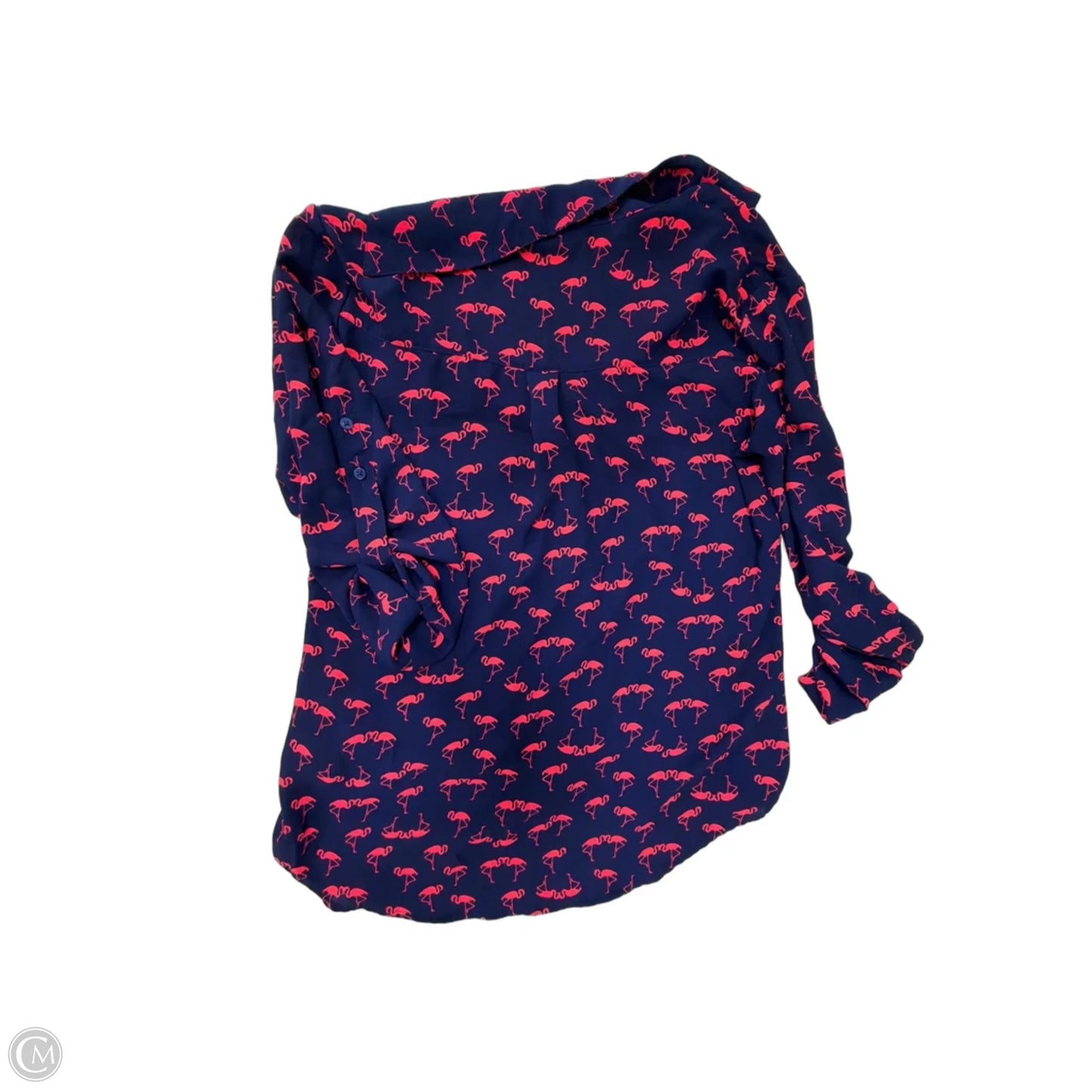 Top Long Sleeve By Express In Blue & Pink, Size: S