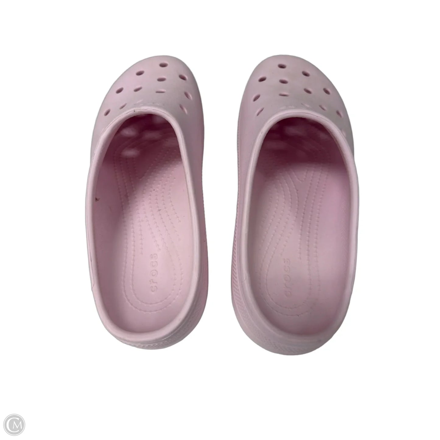 Shoes Flats By Crocs In Pink, Size: 9