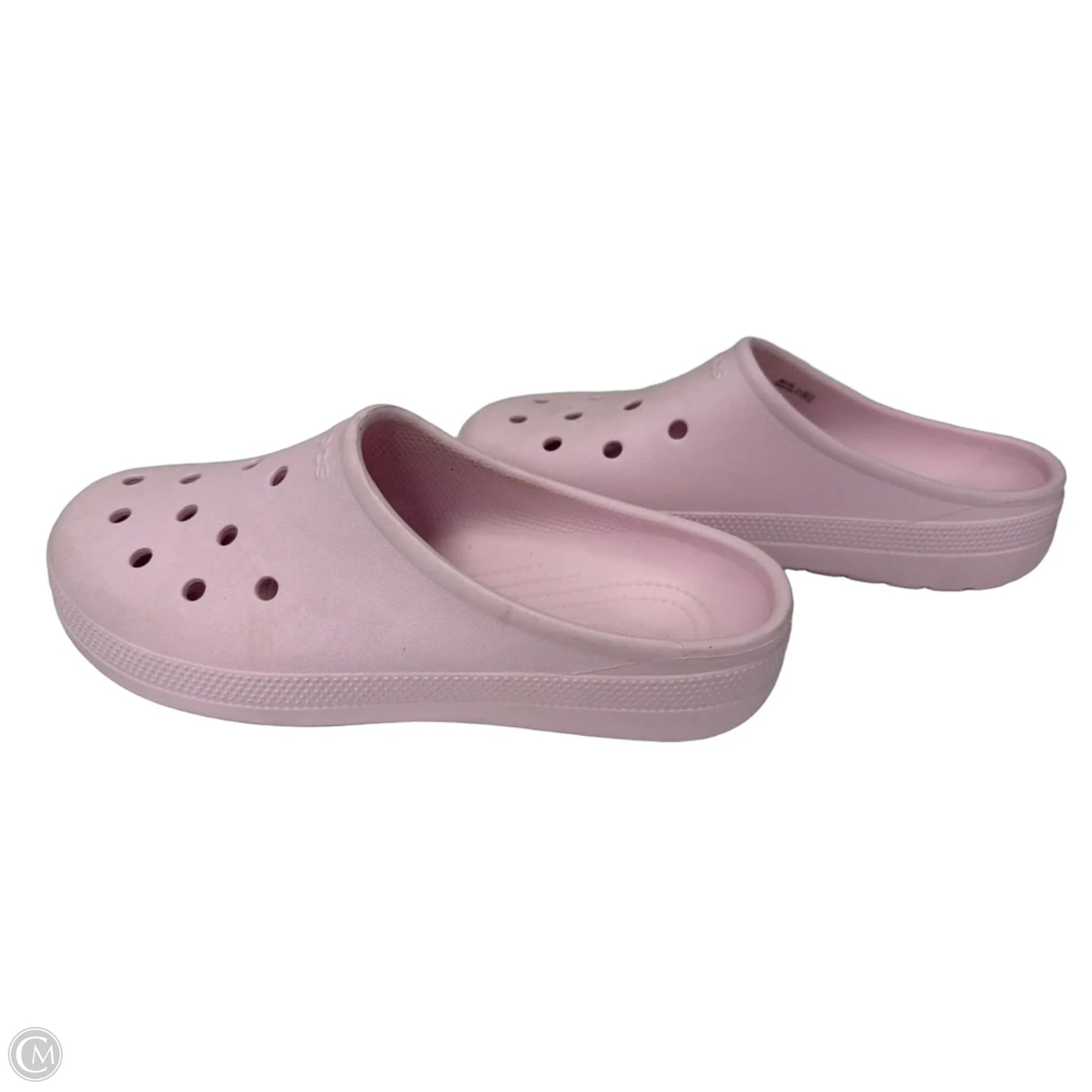 Shoes Flats By Crocs In Pink, Size: 9