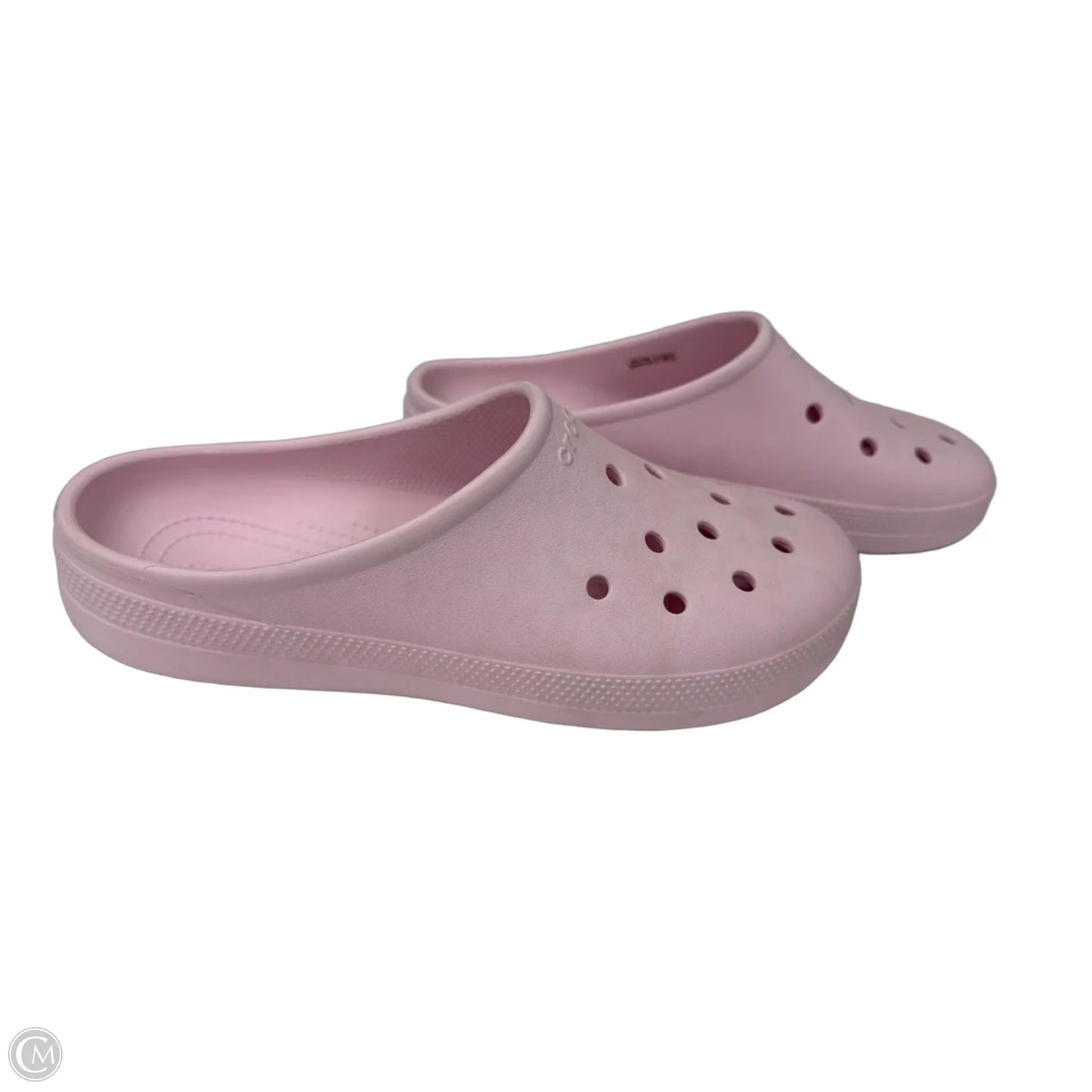 Shoes Flats By Crocs In Pink, Size: 9