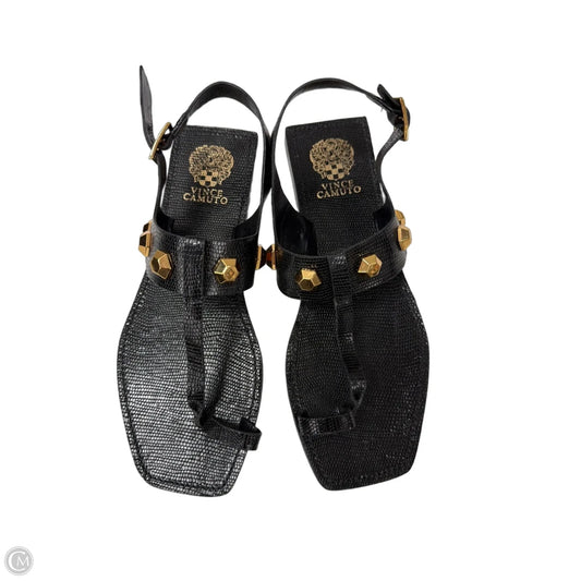 Sandals Flats By Vince Camuto In Black, Size: 10