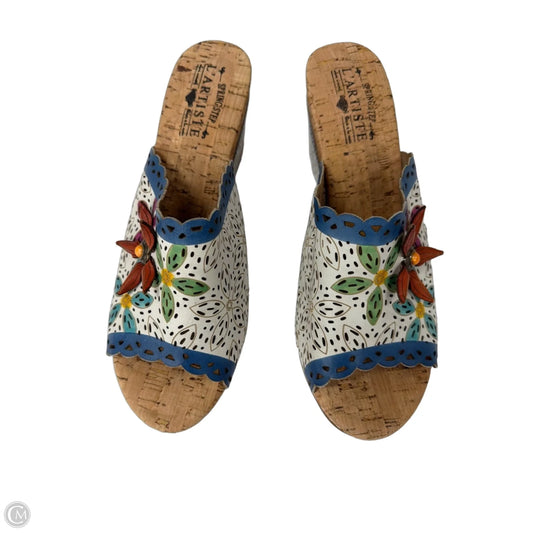 Sandals Heels Wedge By Spring Step In Multi-colored, Size: 11