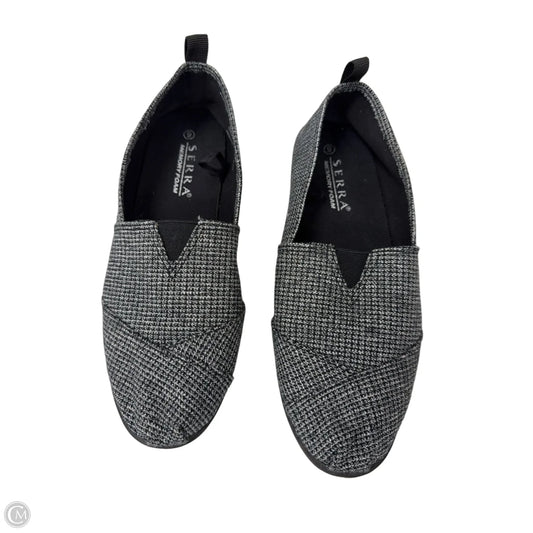 Shoes Flats By Serra In Black & Grey, Size: 9