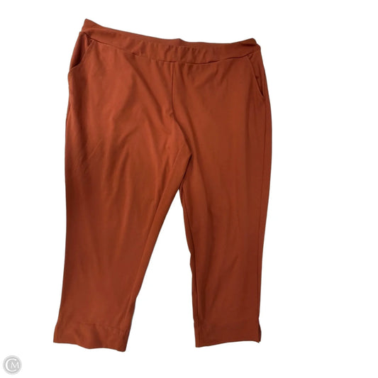 Pants Cropped By Zac And Rachel In Orange, Size: 22