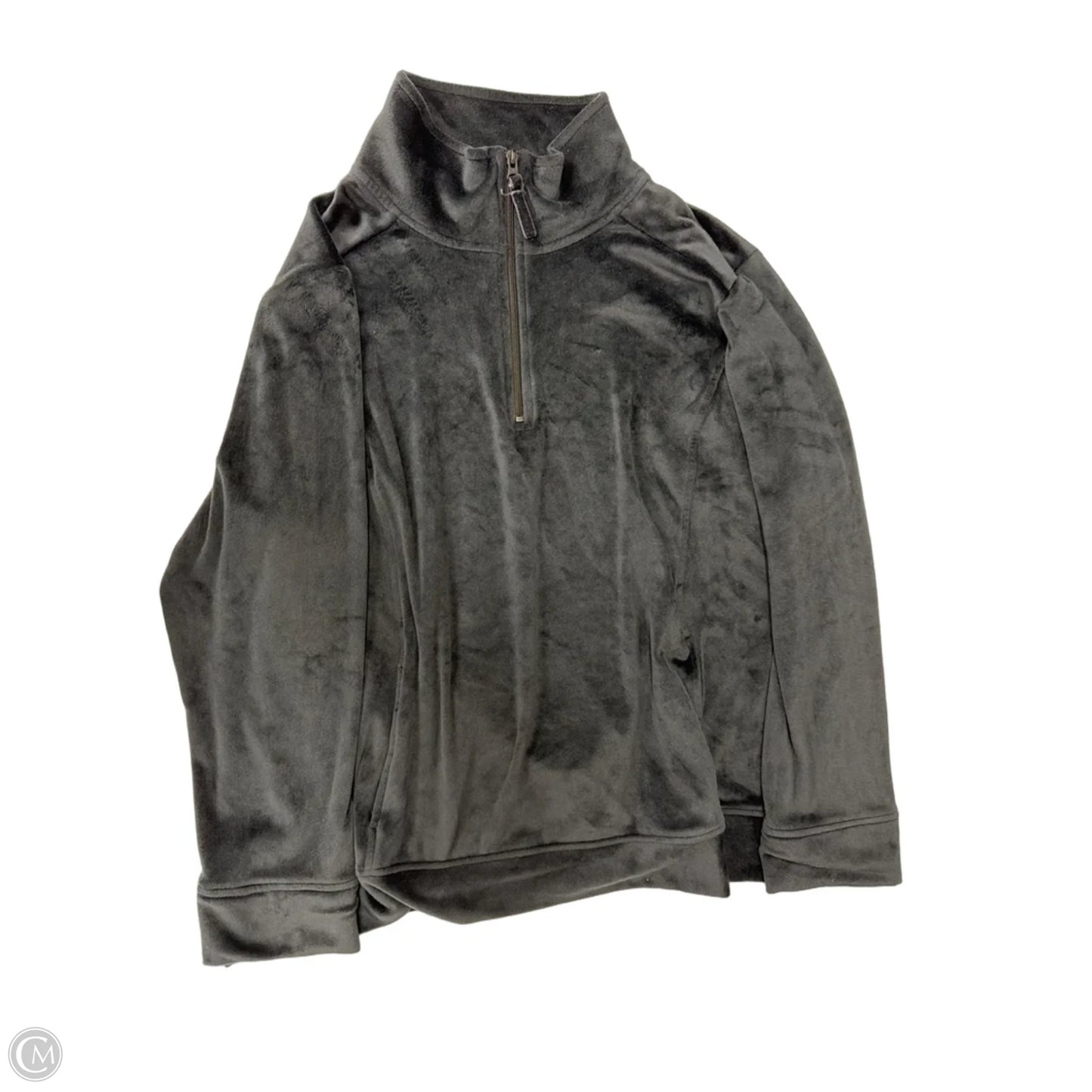 Top Long Sleeve By Croft And Barrow In Black, Size: 1x