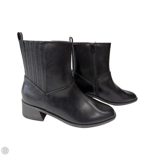 Boots Ankle Heels By Universal Thread In Black, Size: 9.5