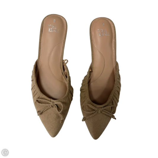 Shoes Heels Kitten By Time And Tru In Tan, Size: 6