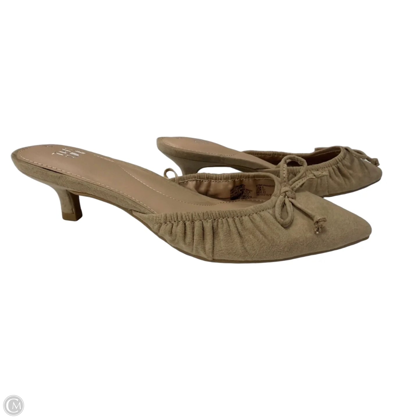 Shoes Heels Kitten By Time And Tru In Tan, Size: 6