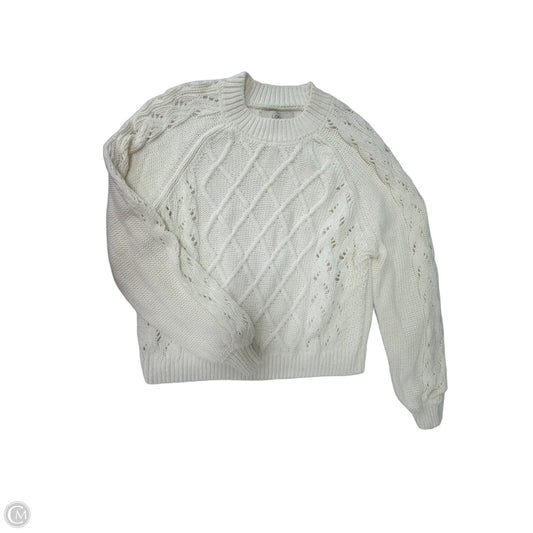 Sweater By Loft In Cream, Size: M
