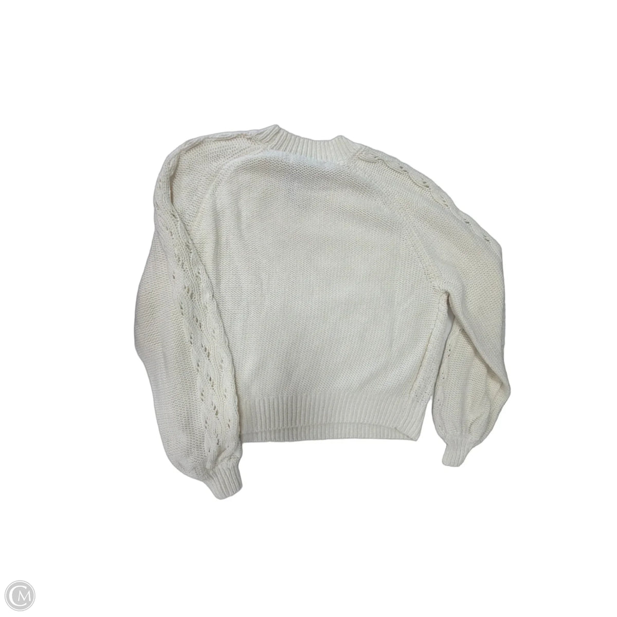 Sweater By Loft In Cream, Size: M