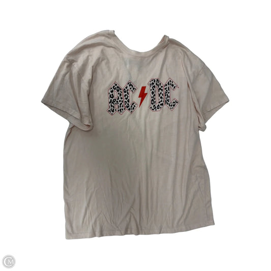 Top Short Sleeve By Clothes Mentor In Pink, Size: Xl