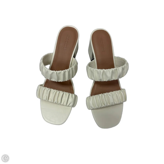 Sandals Heels Block By Old Navy In Cream, Size: 8.5