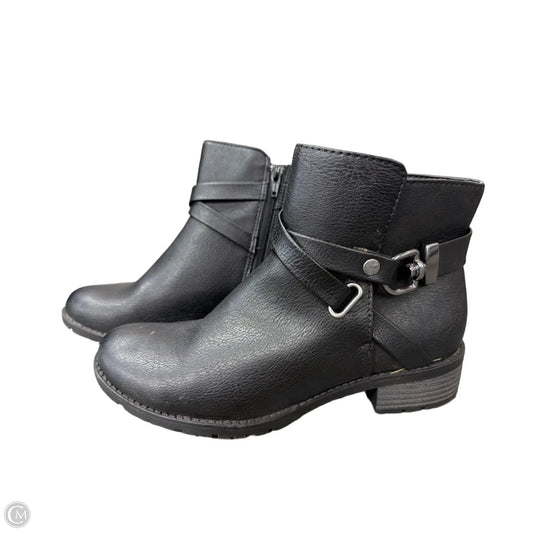Boots Ankle Flats By Croft And Barrow In Black, Size: 8