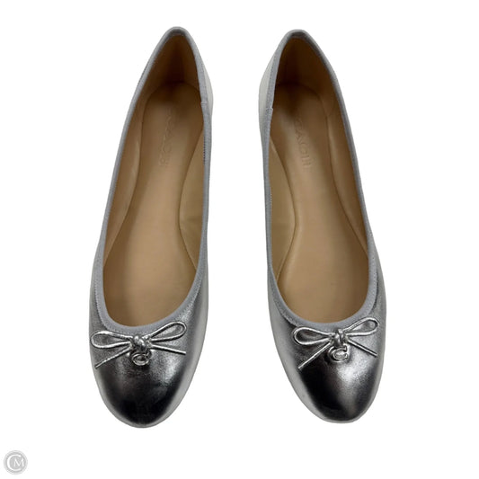 Shoes Designer By Coach In Silver, Size: 8.5