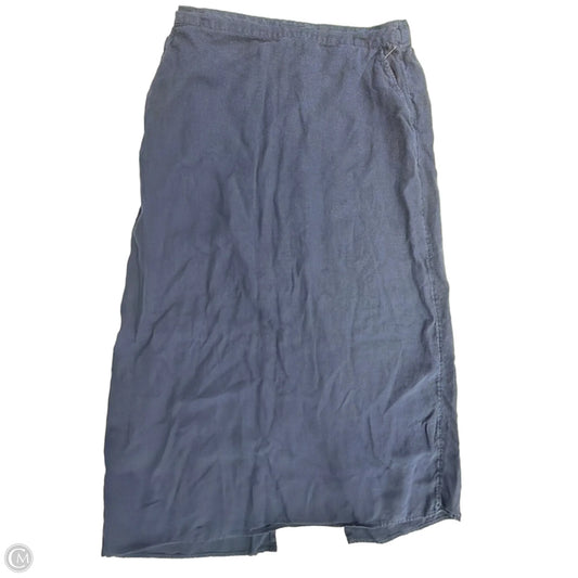 Skirt Midi By H For Halston In Blue, Size: L