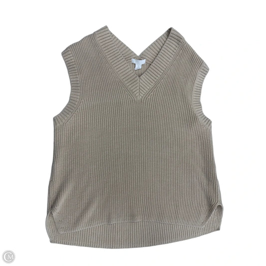 Vest Sweater By H&m In Tan, Size: L