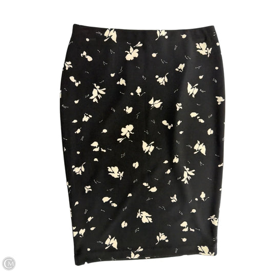 Skirt Midi By Vince Camuto In Black & White, Size: L