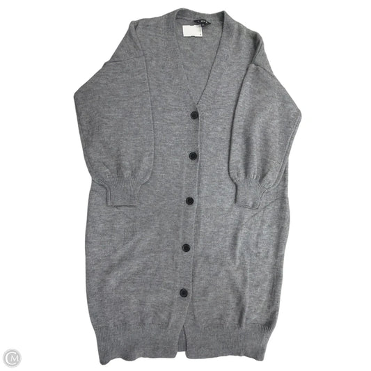 Sweater Cardigan By Clothes Mentor In Grey, Size: M