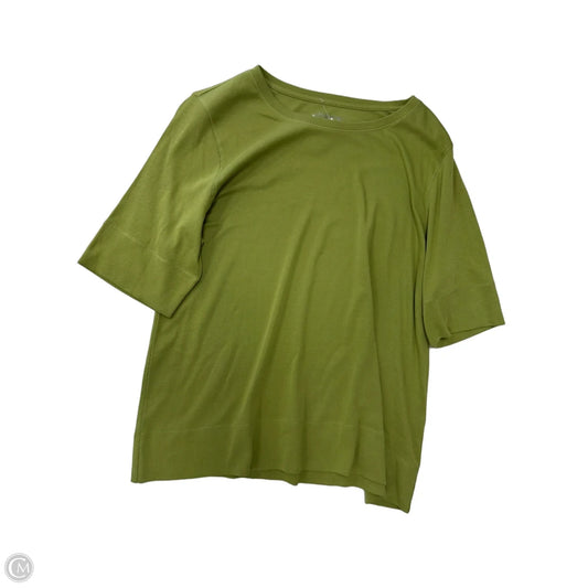 Top Short Sleeve By Chicos In Green, Size: Xl