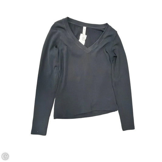 Athletic Top Long Sleeve Crewneck By Athleta In Black, Size: S