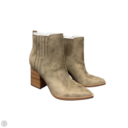 Boots Ankle Heels By Nine West In Brown, Size: 6.5