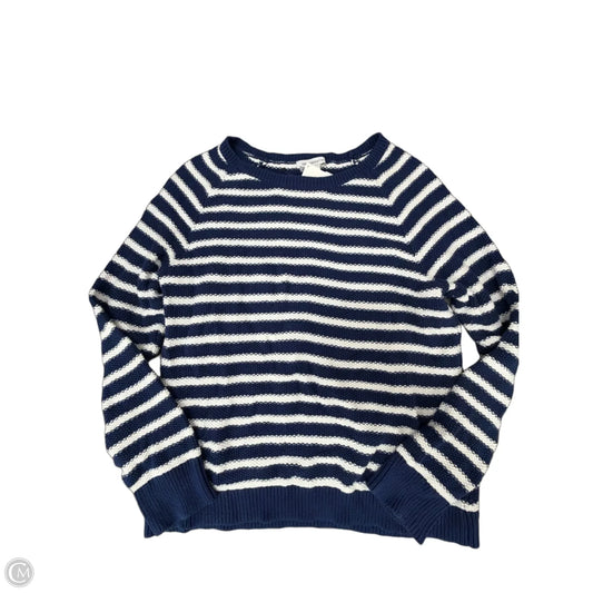 Sweater By Liz Claiborne In Striped Pattern, Size: Xl