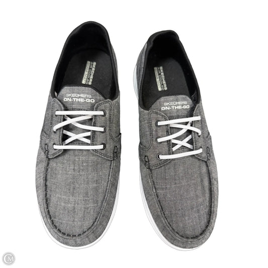 Shoes Flats By Skechers In Grey, Size: 10
