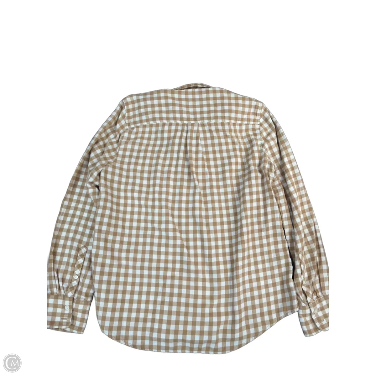 Top Long Sleeve By J. Crew In Checkered Pattern, Size: M