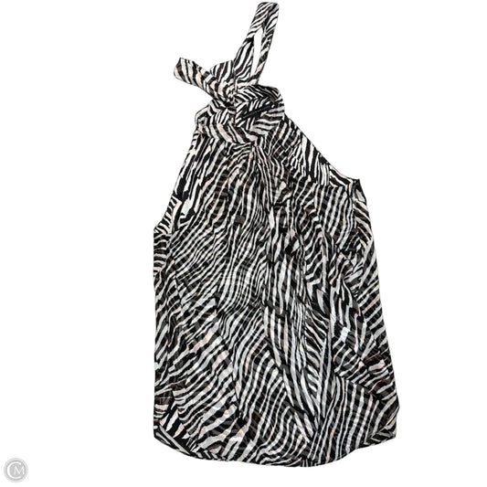 Top Sleeveless By White House Black Market In Zebra Print, Size: L