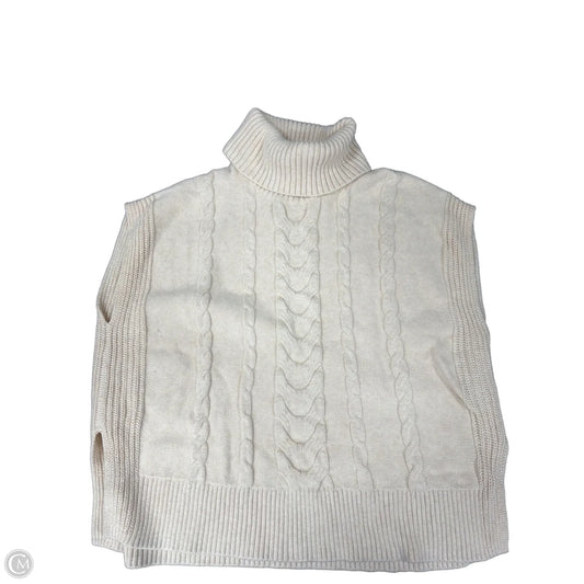 Vest Sweater By Banana Republic In Cream, Size: Xs
