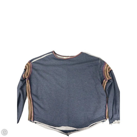 Sweatshirt Crewneck By Natural Life In Blue, Size: S