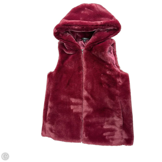 Vest Fleece By Simply Vera In Maroon, Size: Xs
