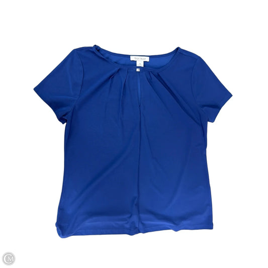 Top Short Sleeve By White House Black Market In Blue, Size: M