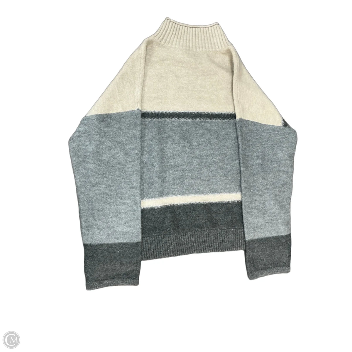 Sweater By Stylus In Grey & Tan, Size: L