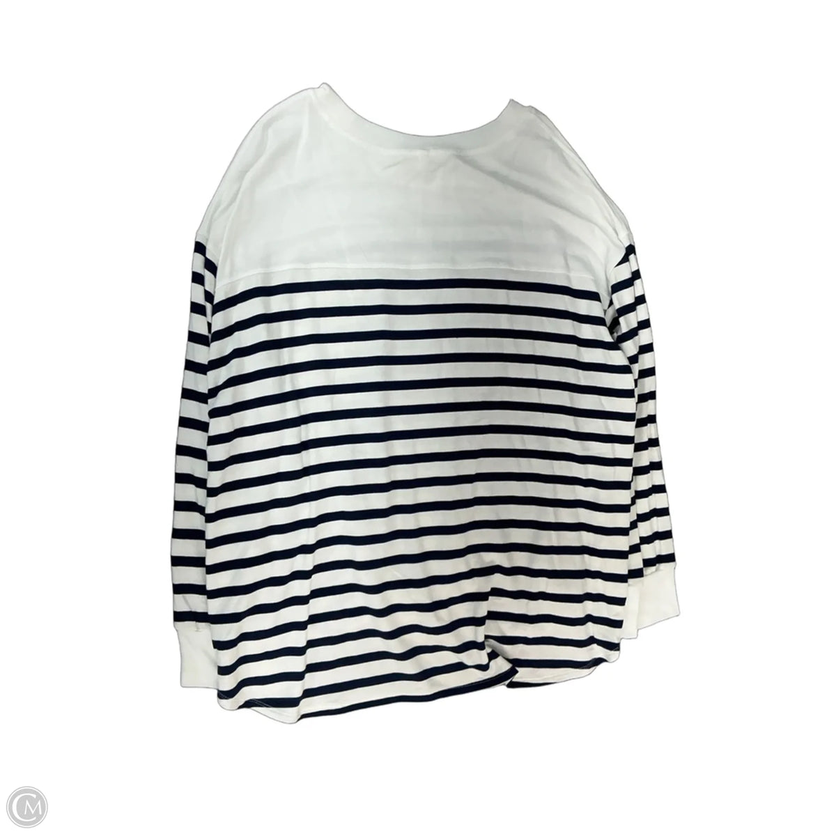Top Long Sleeve By Workshop In Striped Pattern, Size: 2x