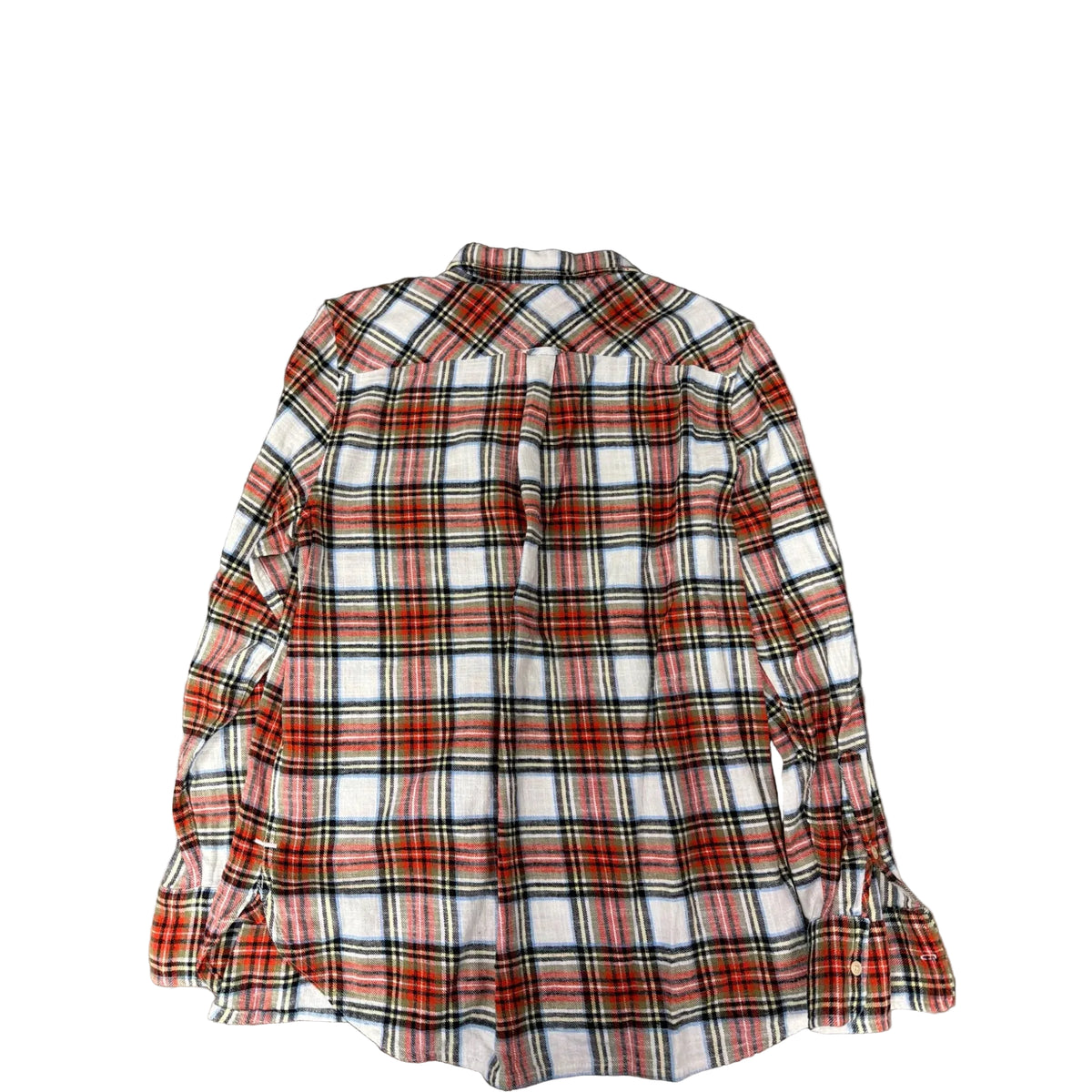 Top Long Sleeve By J. Crew In Plaid Pattern, Size: S