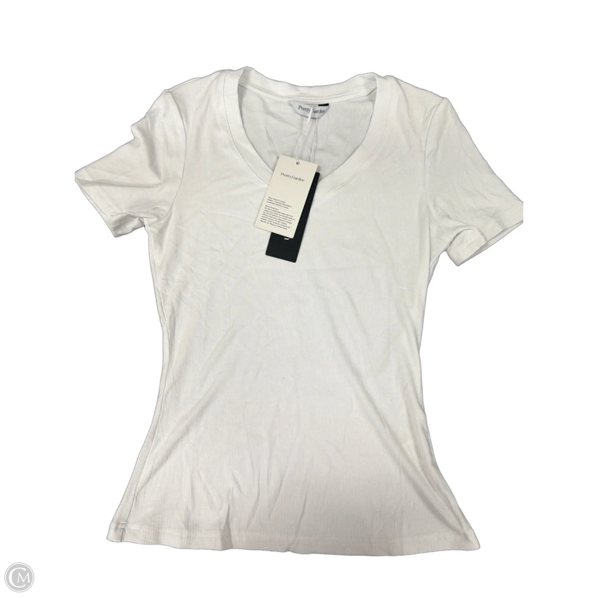 Top Short Sleeve Basic By Prettygarden In White, Size: S