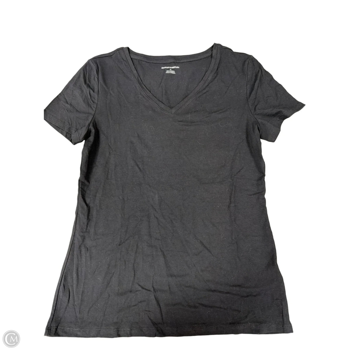 Top Short Sleeve Basic By Amazon Essentials In Black, Size: M