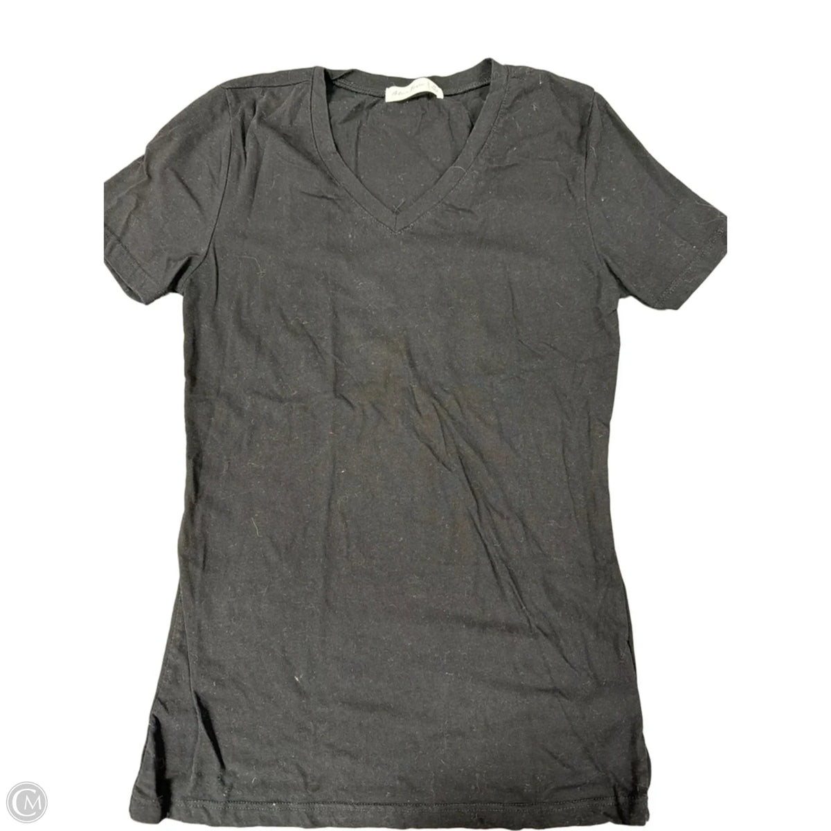Top Short Sleeve Basic By Clothes Mentor In Black, Size: M