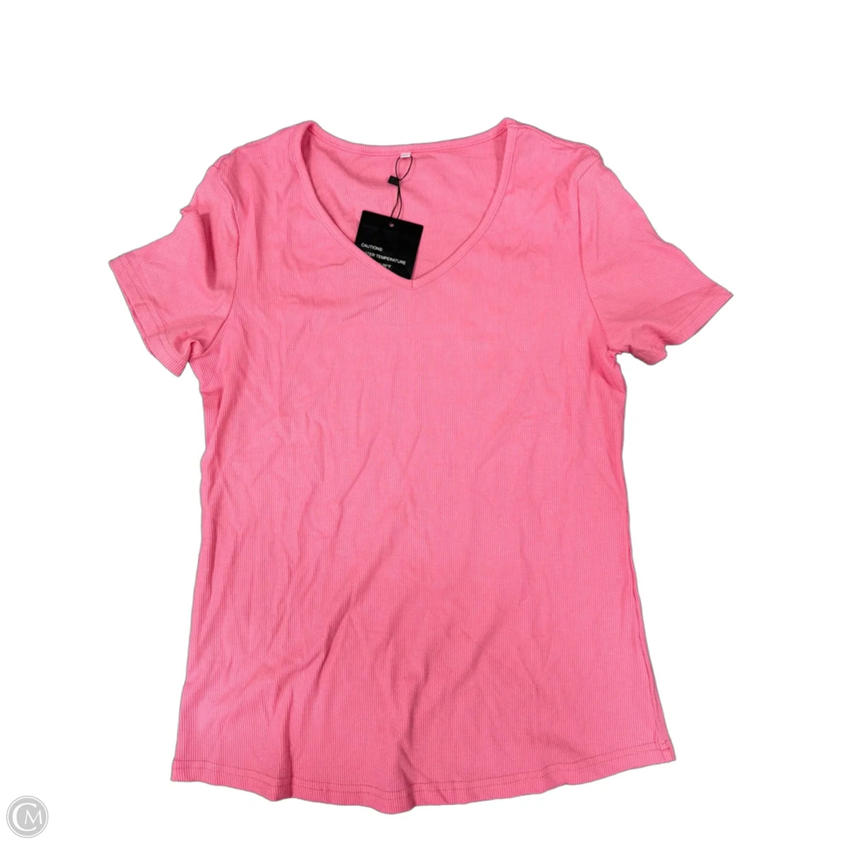 Top Short Sleeve Basic By Cme In Pink, Size: M