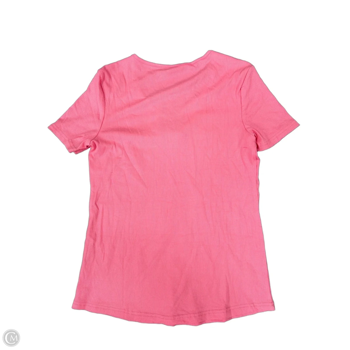 Top Short Sleeve Basic By Cme In Pink, Size: M
