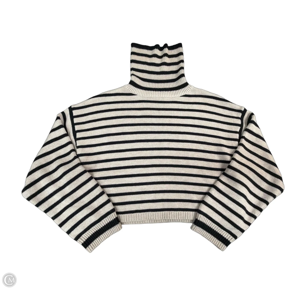 Sweater By Clothes Mentor In Striped Pattern, Size: S