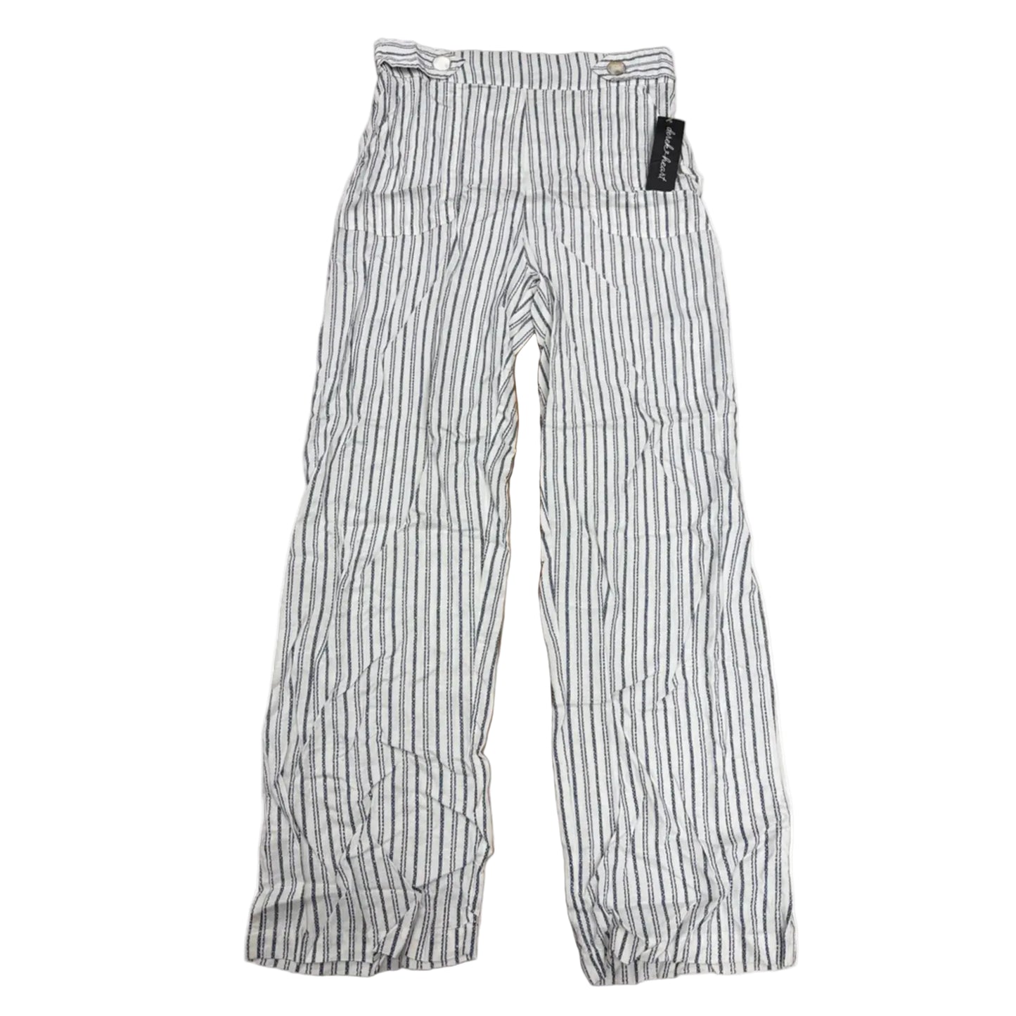 Pants Linen By Derek Heart In Striped Pattern, Size: 8