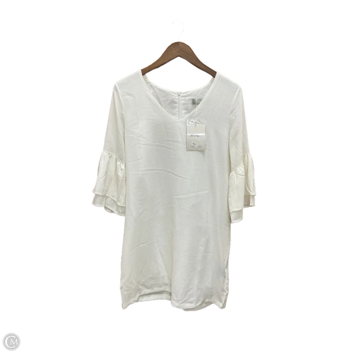 Dress Casual Midi By Belongsci In White, Size: M