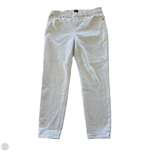 Jeans Skinny By J. Crew In White Denim, Size: 14