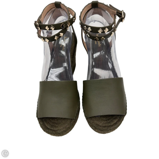Shoes Designer By Kate Spade In Green, Size: 8.5