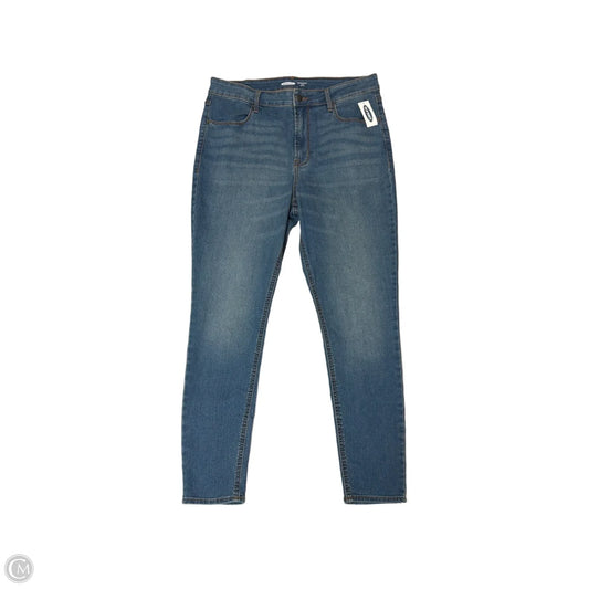 Jeans Skinny By Old Navy In Blue Denim, Size: 12