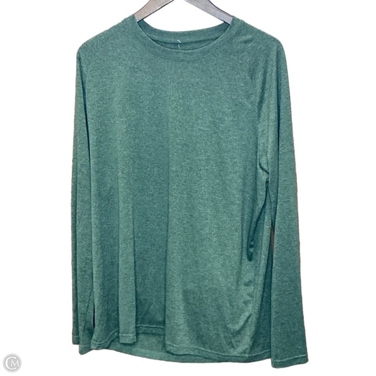 Athletic Top Long Sleeve Crewneck By Clothes Mentor In Green, Size: Xl