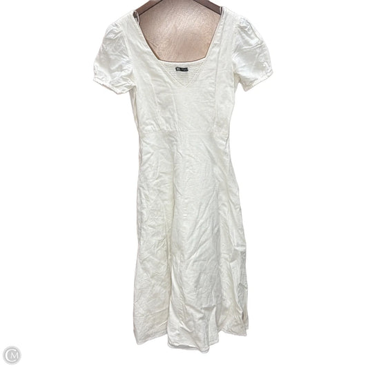 Dress Casual Maxi By Zara In Cream, Size: S