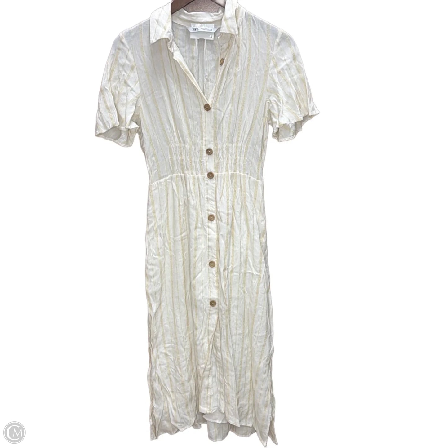 Dress Casual Maxi By Zara In Striped Pattern, Size: S